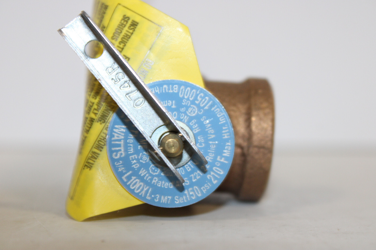 3/4″ WATTS L100XL-3 M7 RELIEF VALVE SET 150PSI NEW
