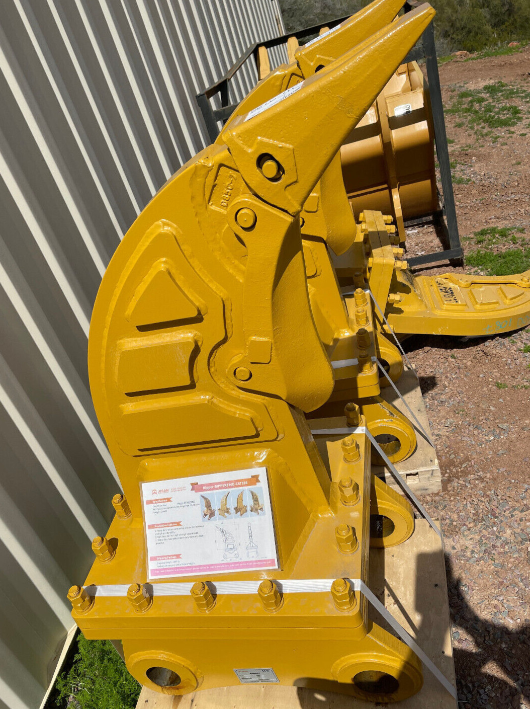 CAT 336 Excavator Frost Tooth Ripper 90mm 100mm Pin DB Linkage Tree Stump Bucket