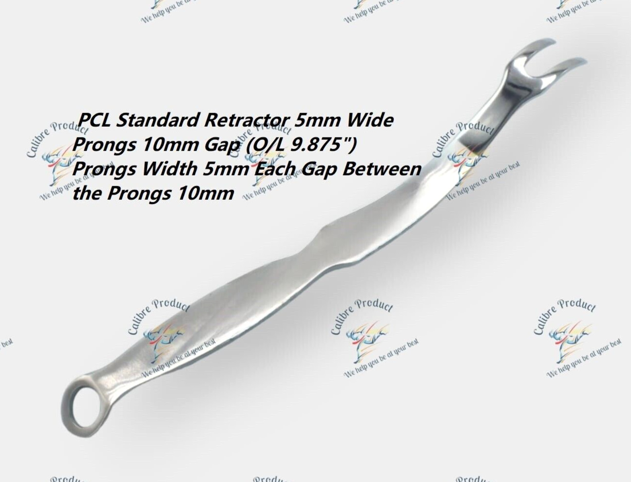 PCL Ligament Standard/Collateral Retractor 5mm Wide Prongs Orthopedic Set of 2