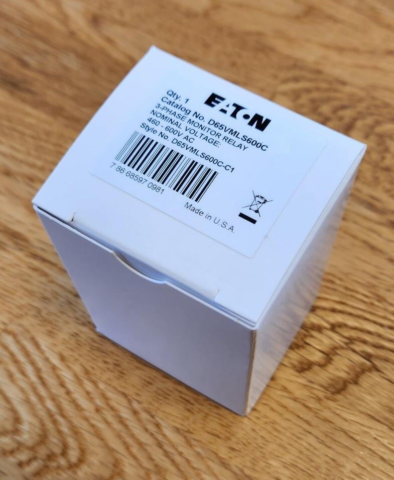 Eaton D65VMLS600C 3-Phase Monitor Relay 460-600VAC – NEW! FAST SHIP! GUARANTEED!
