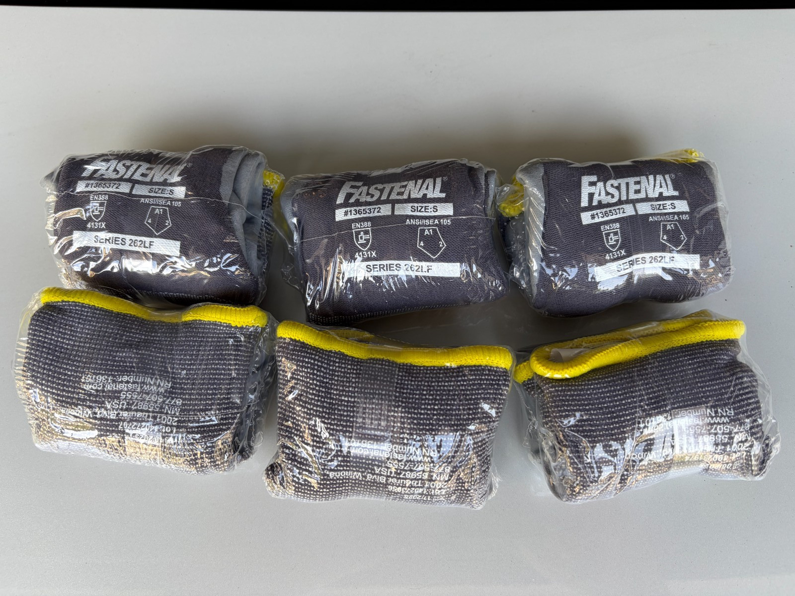 Fastenal 262LF Micro Foam Nitrile Breathable Palm Dip Glove- S (6 prs)