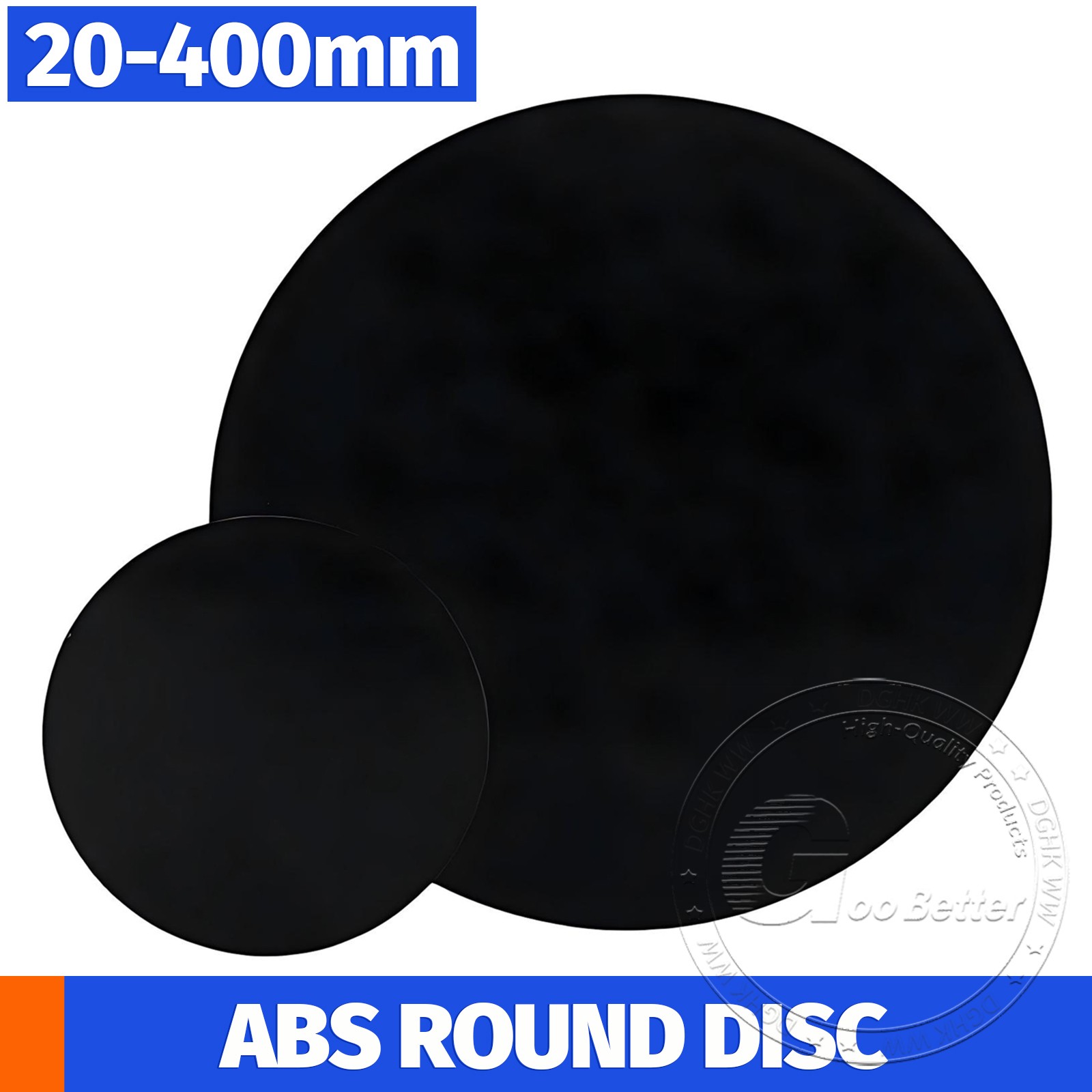 ABS Round Plastic Disc Diameter 20mm-400mm ABS Plastic Sheet Thickness 1mm-30mm