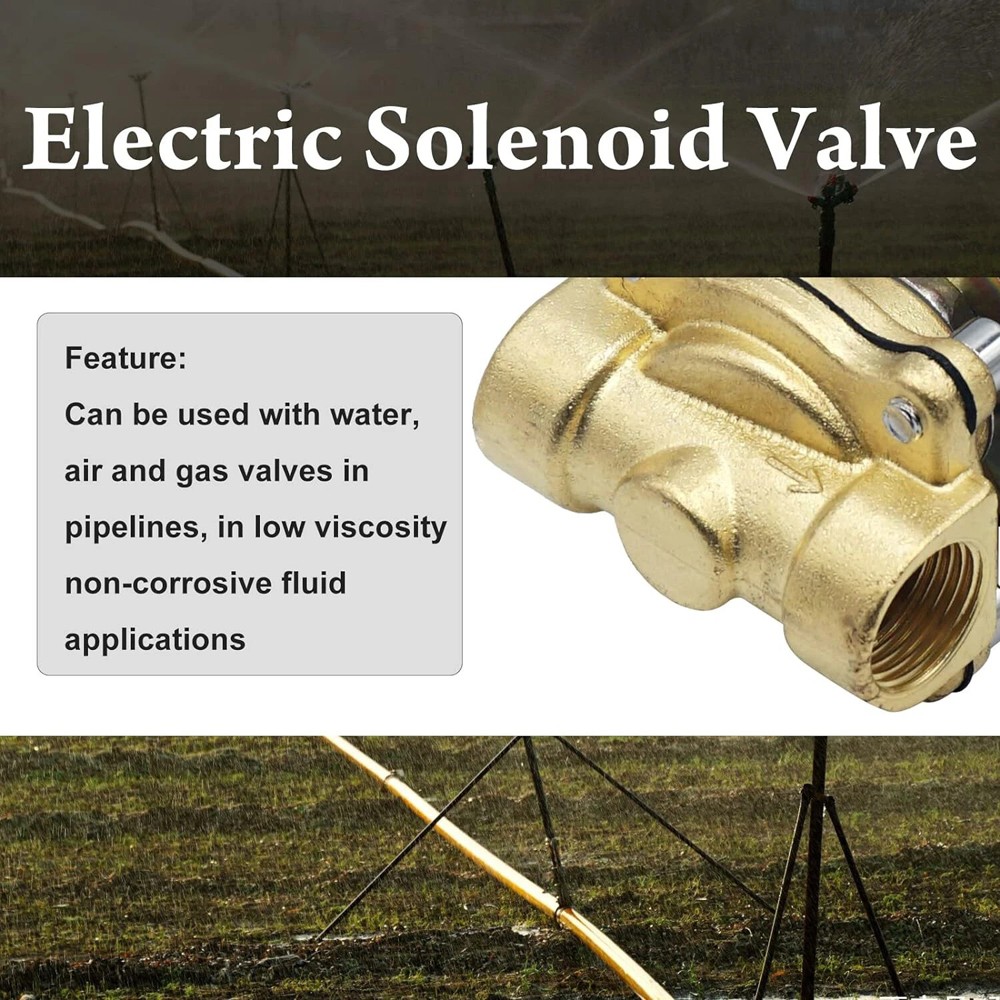 1/2″ PT AC 110V Electric Solenoid Valve Brass Water Air Gas 2W-160-15 Industrial