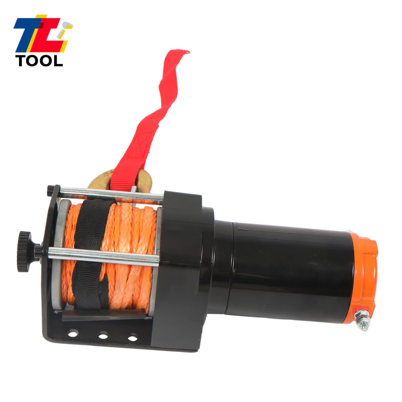 Wireless Remote Control Electric Winch 2500LBS 12VDC/1.3HP Synthetic Rope Winch