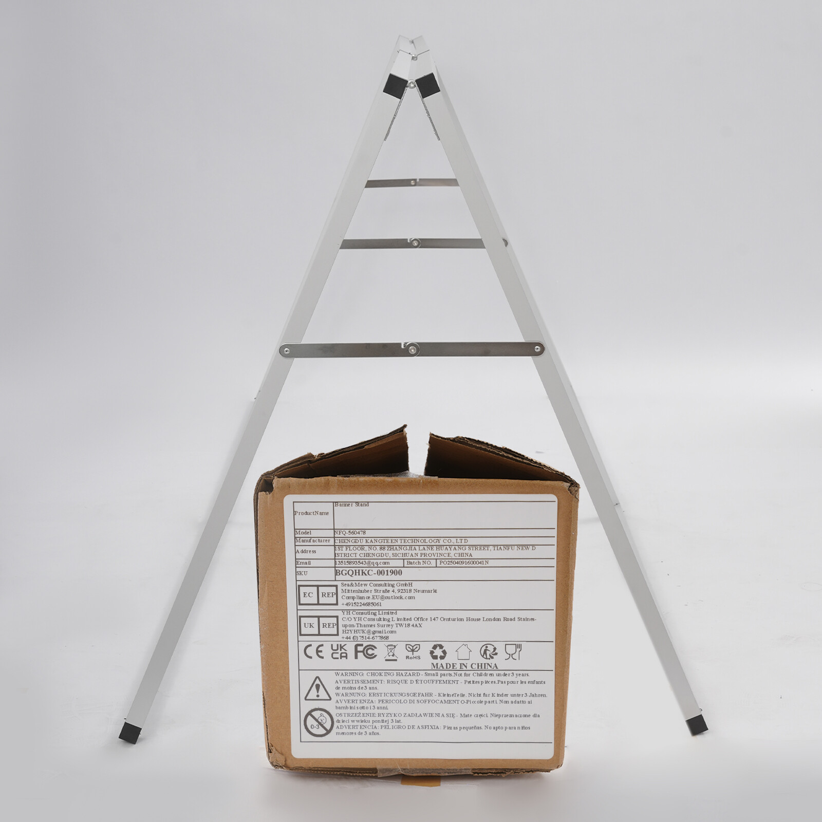 Large Poster Stand Double Sided Floor Standing A-Shaped Sign Holder 7x3ft NEW