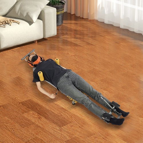 150kg/330.7lbs Back Traction Bed, Lumber Spine Traction Table, Dual-way Traction