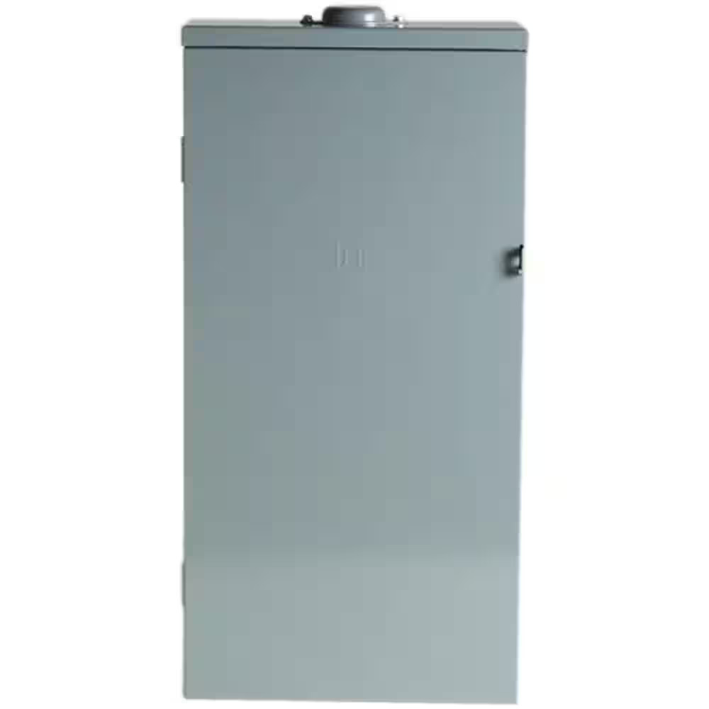 QO 200 Amp 8-Space 16-Circuit Outdoor Main Breaker Load Center with Feed-Thru Lu