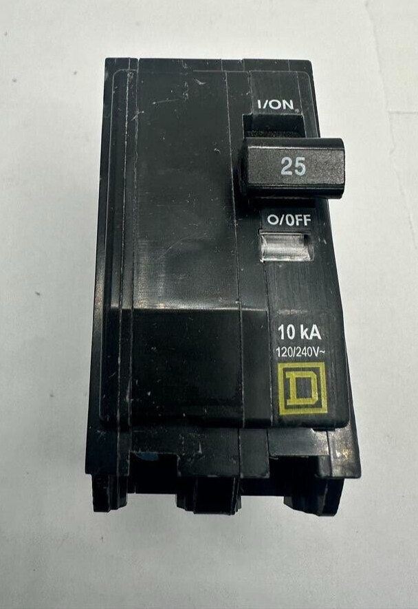 USED Square D QO225 25 Amps 120/240 Volts 2 Pole Circuit Breaker