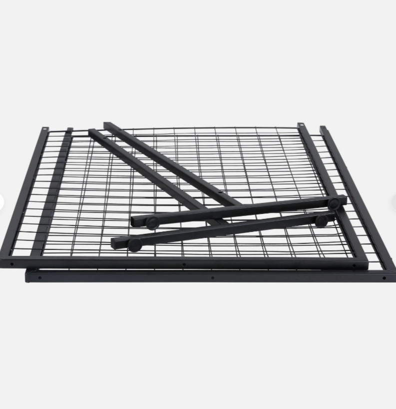 Gridwall Panel Tower with T-Base Floorstanding Display Kit, 2-Pack Black 2’x6′