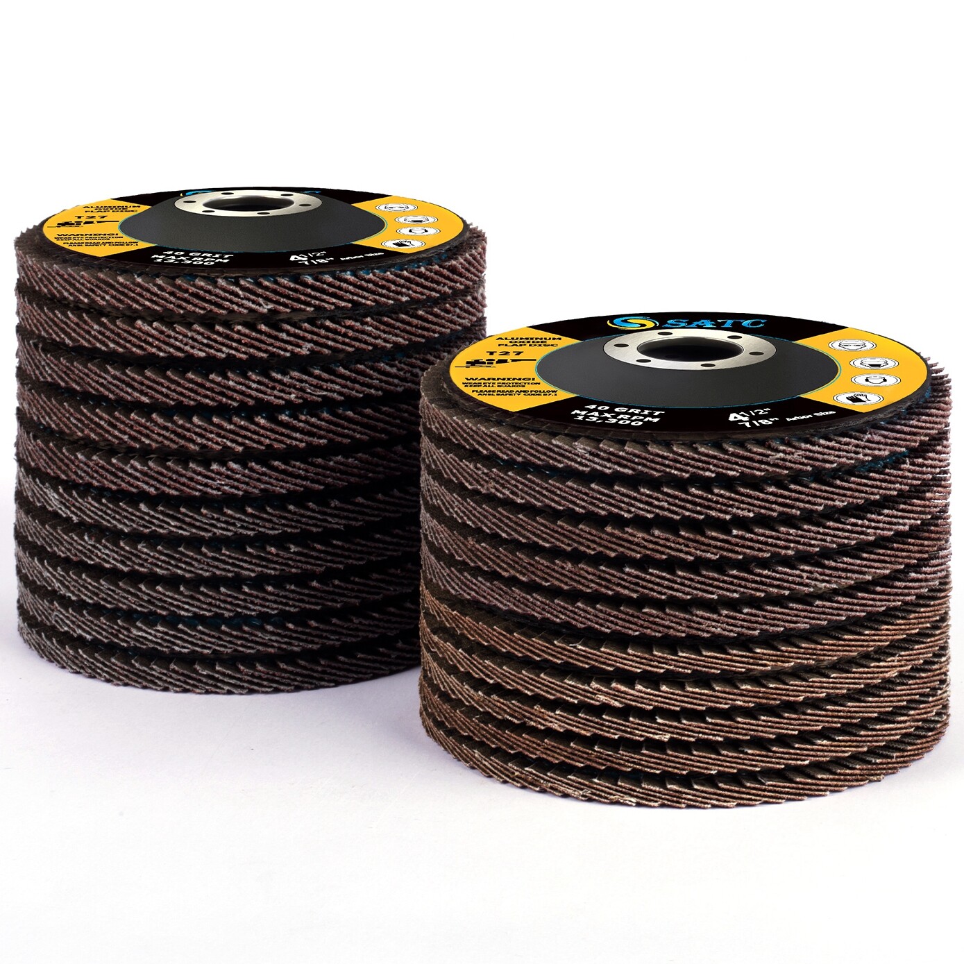 20x Flap Disc 4.5″ 4-1/2 40 60 80 120 Grit Angle Grinder Sanding Grinding Wheels