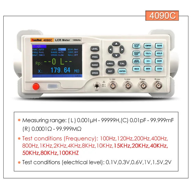 Digital LCR Meter Capacitance Resistance Impedance Inductance Measure Instrument