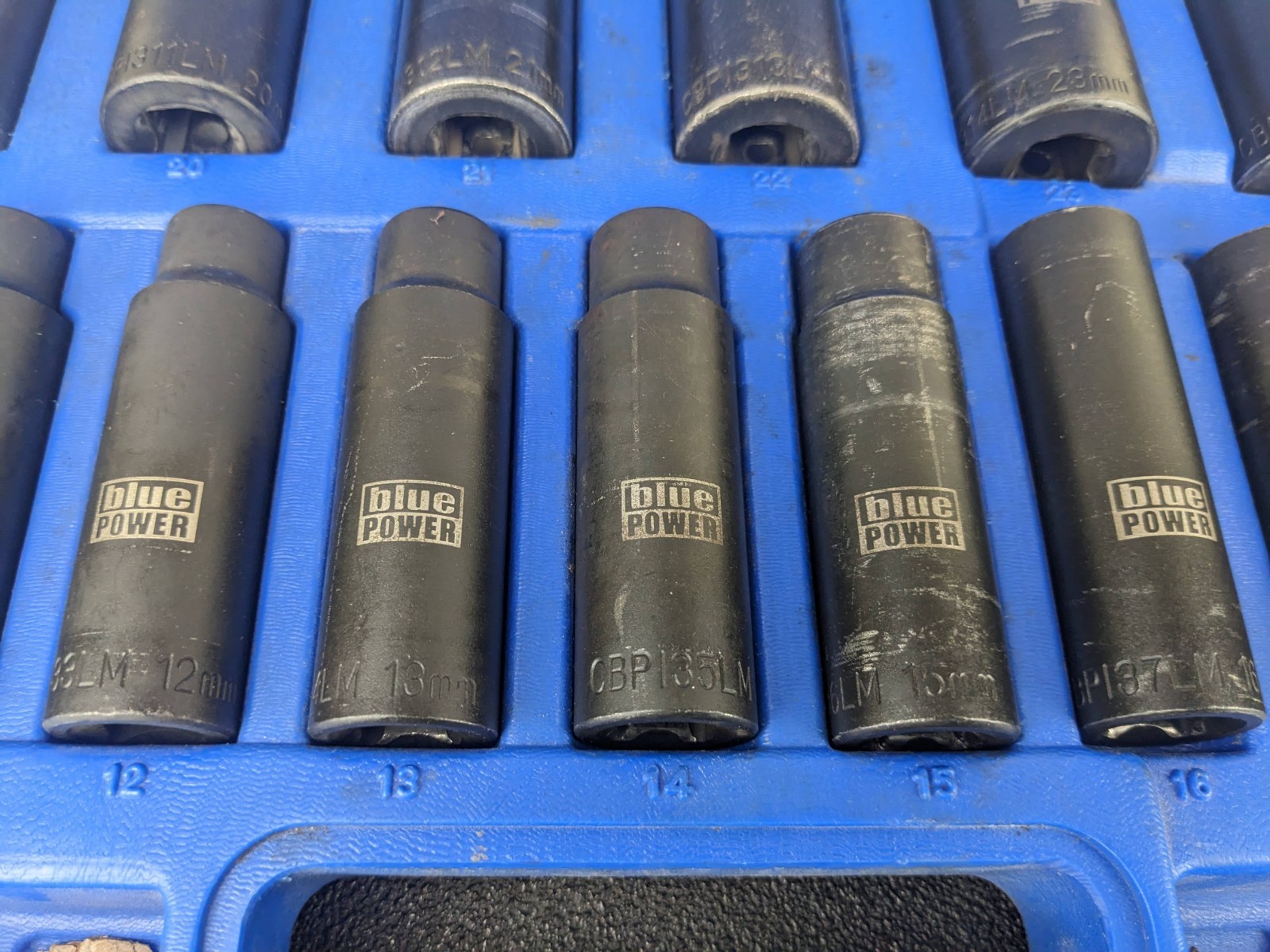 #bn387 Cornwell Tools CBPI3LM 15 Piece 1/2″ Drive Metric Deep Power Socket Set