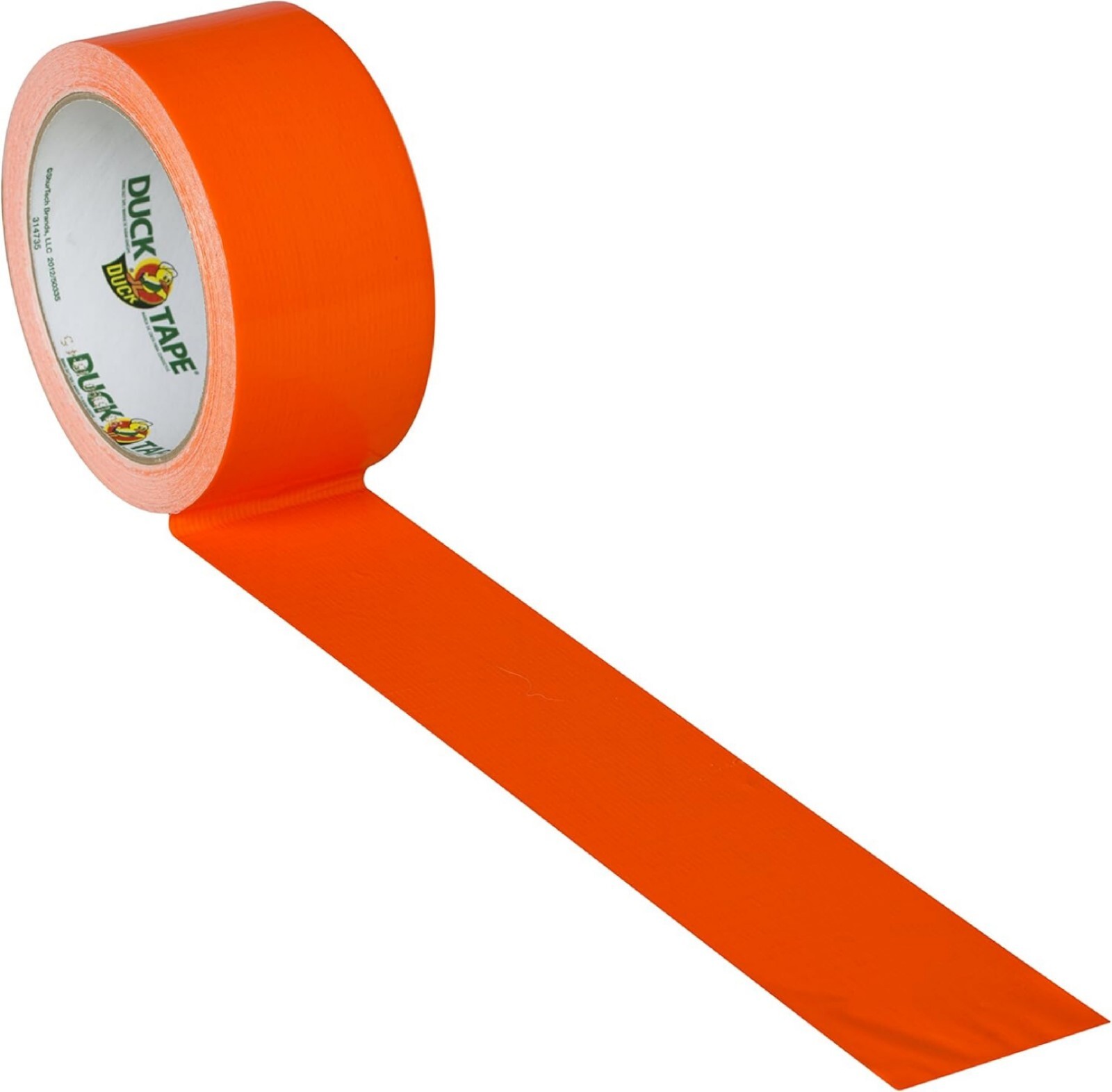 Duck Brand 1265019 Color Duct Tape, Neon Orange, 1.88 Inches x 15 Yards, Single