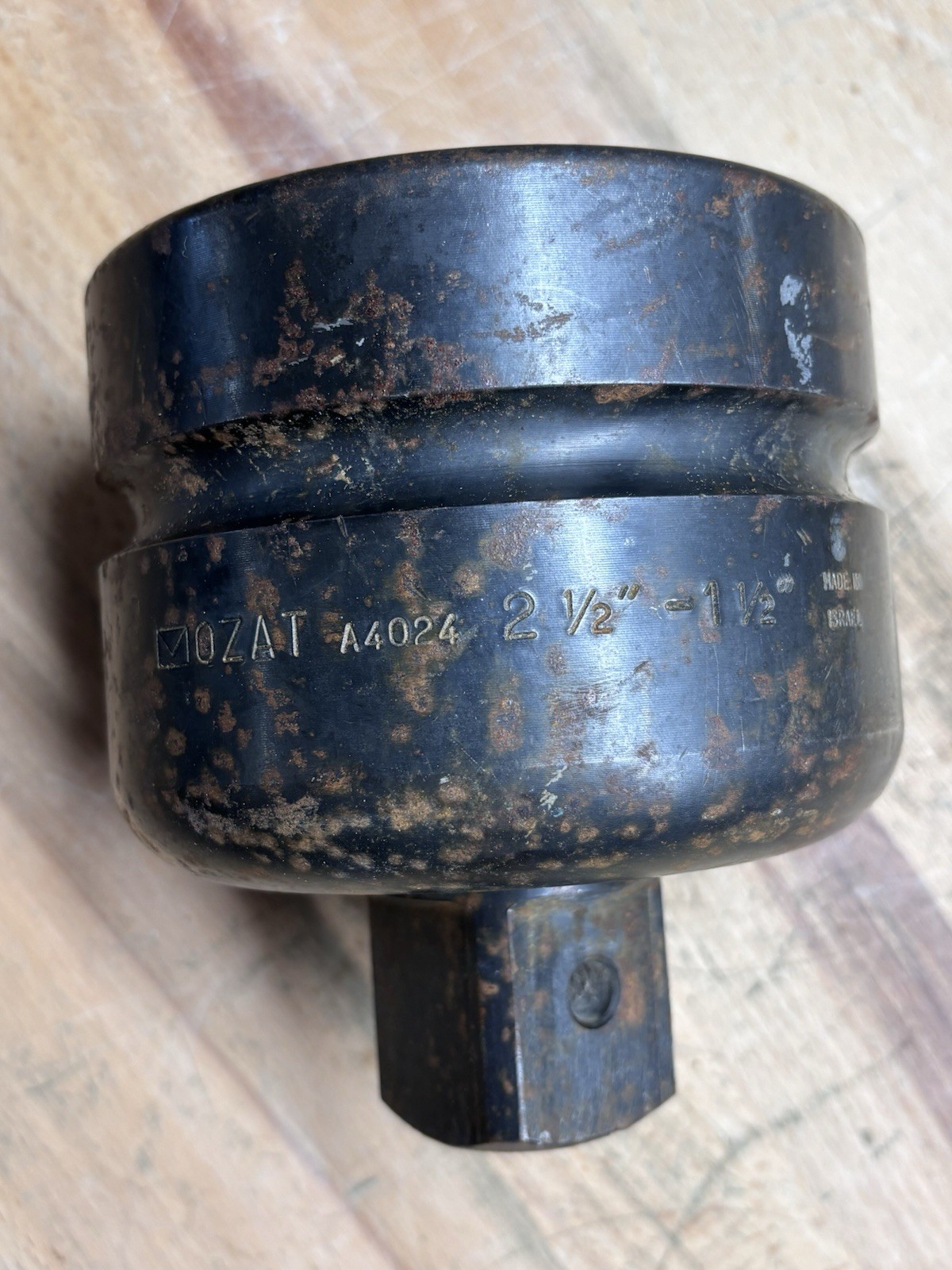 Nice OZAT A4024 2-1/2″ DRIVE X 1-1/2″ IMPACT ADAPTOR. Made in Israel.