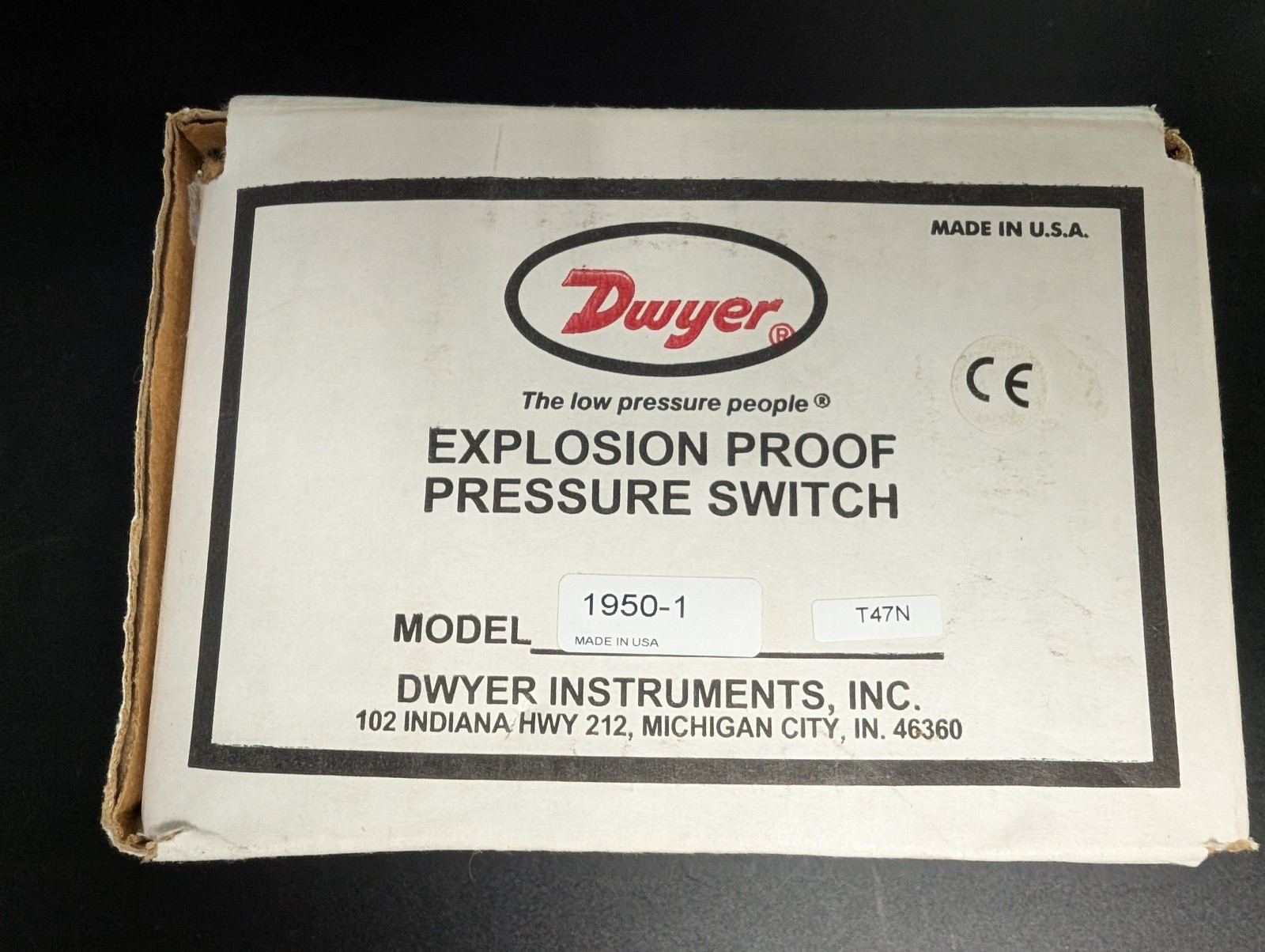 Dwyer 1950 Series Explosion Proof Pressure Switch (1950-1-2F)