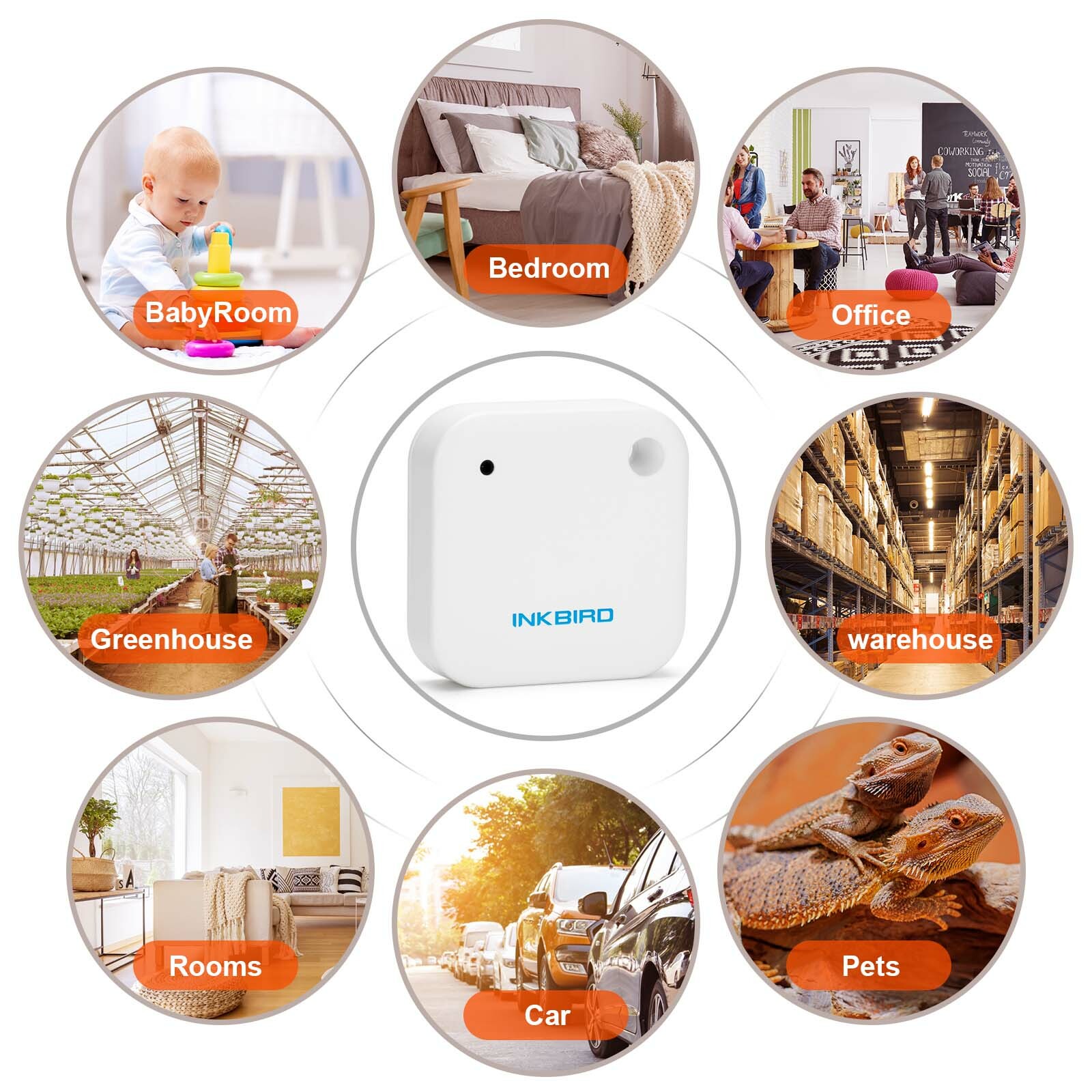 Inkbird Temperature Humidity Data Logger Bluetooth APP Wireless Temp Thermometer