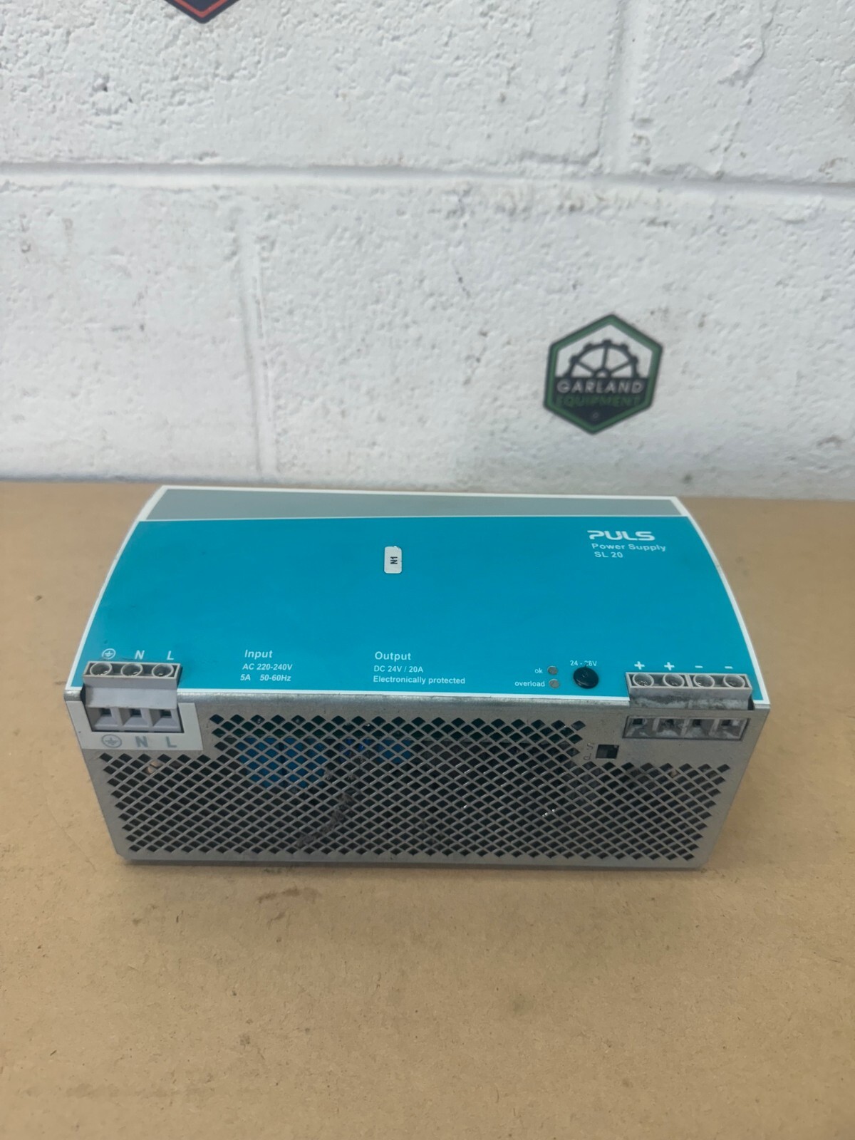 PULS SL20.100 Power Supply, In:AC 200-240V, 5A, Out:DC 24-28, 20A, 480-600W