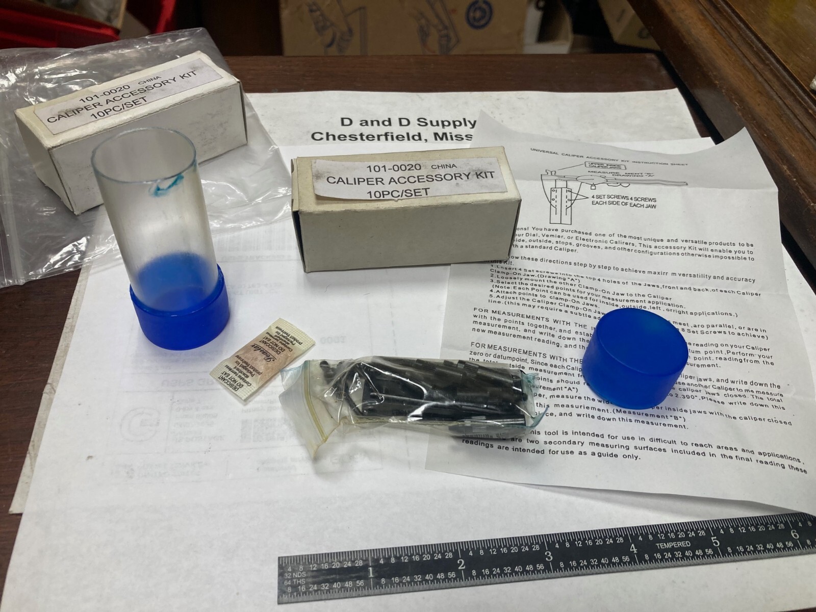 Value Collection 101-0020, Caliper Accessory Kit, 10 Pieces, w/Allen Wrench