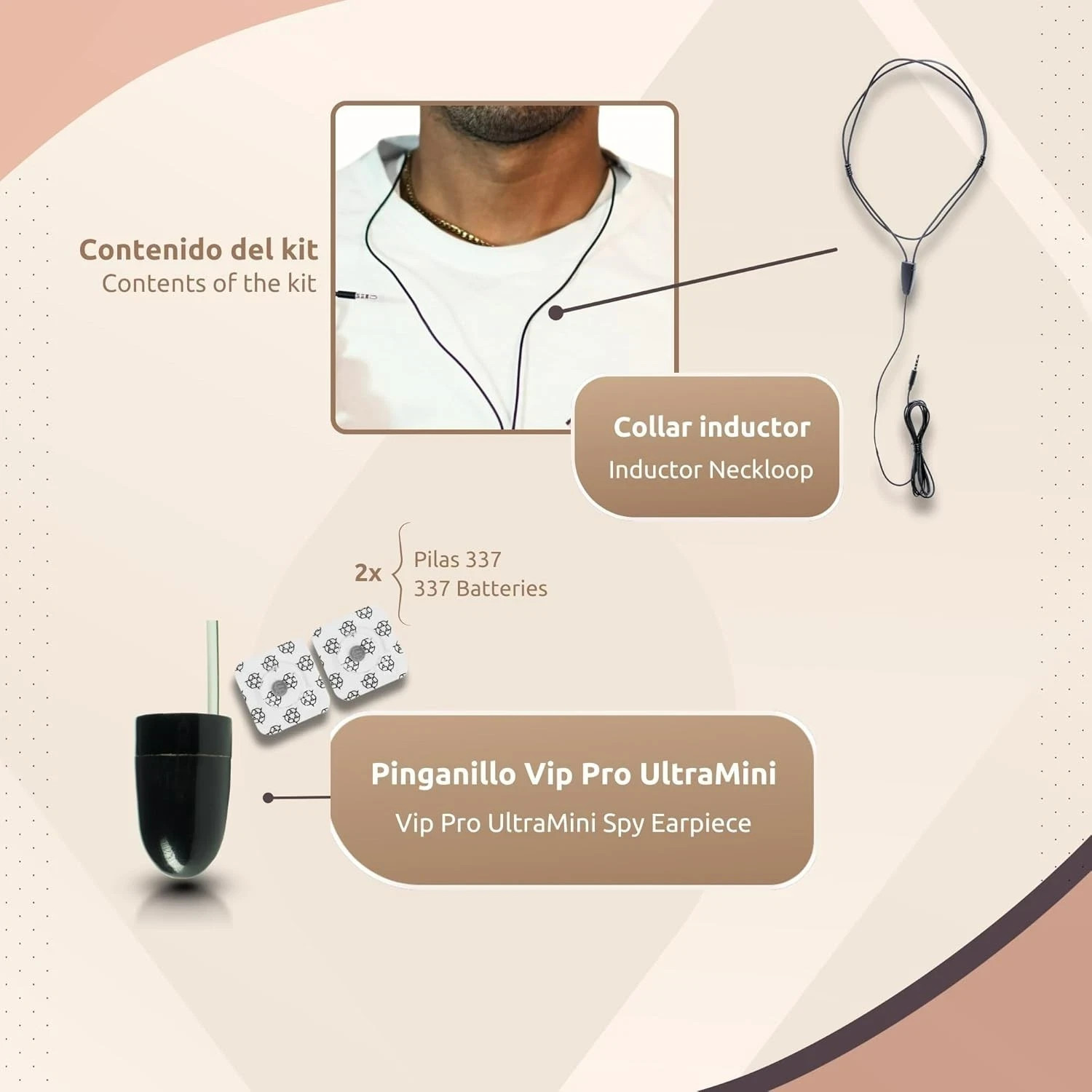 2026 NEW Micro Invisible Spy Earpiece Vip Pro Wireless In-ear Earpiece Kit