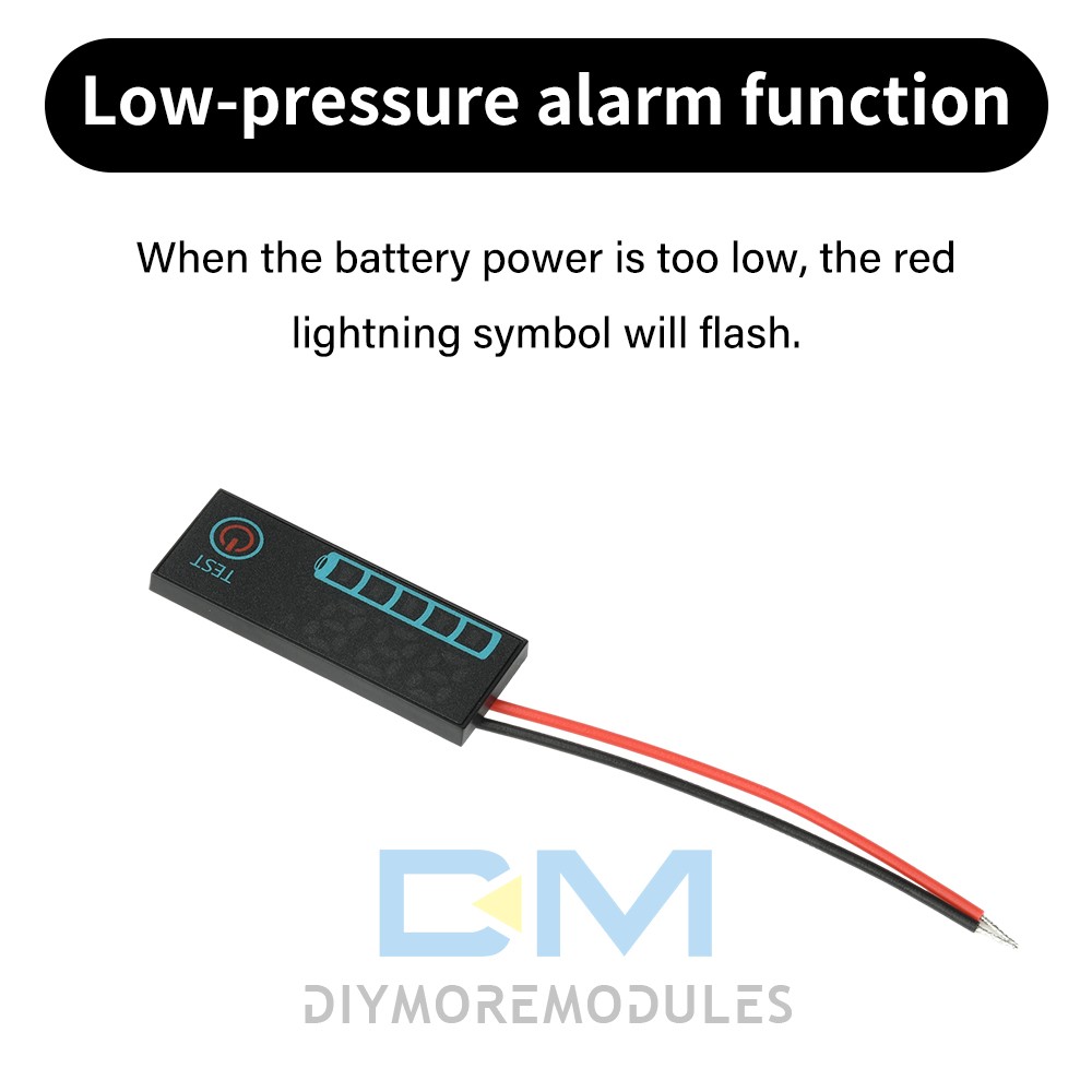 LED Voltage Acid/Li-ion Battery Level Indicator Display Panel w/Power-Off Memory