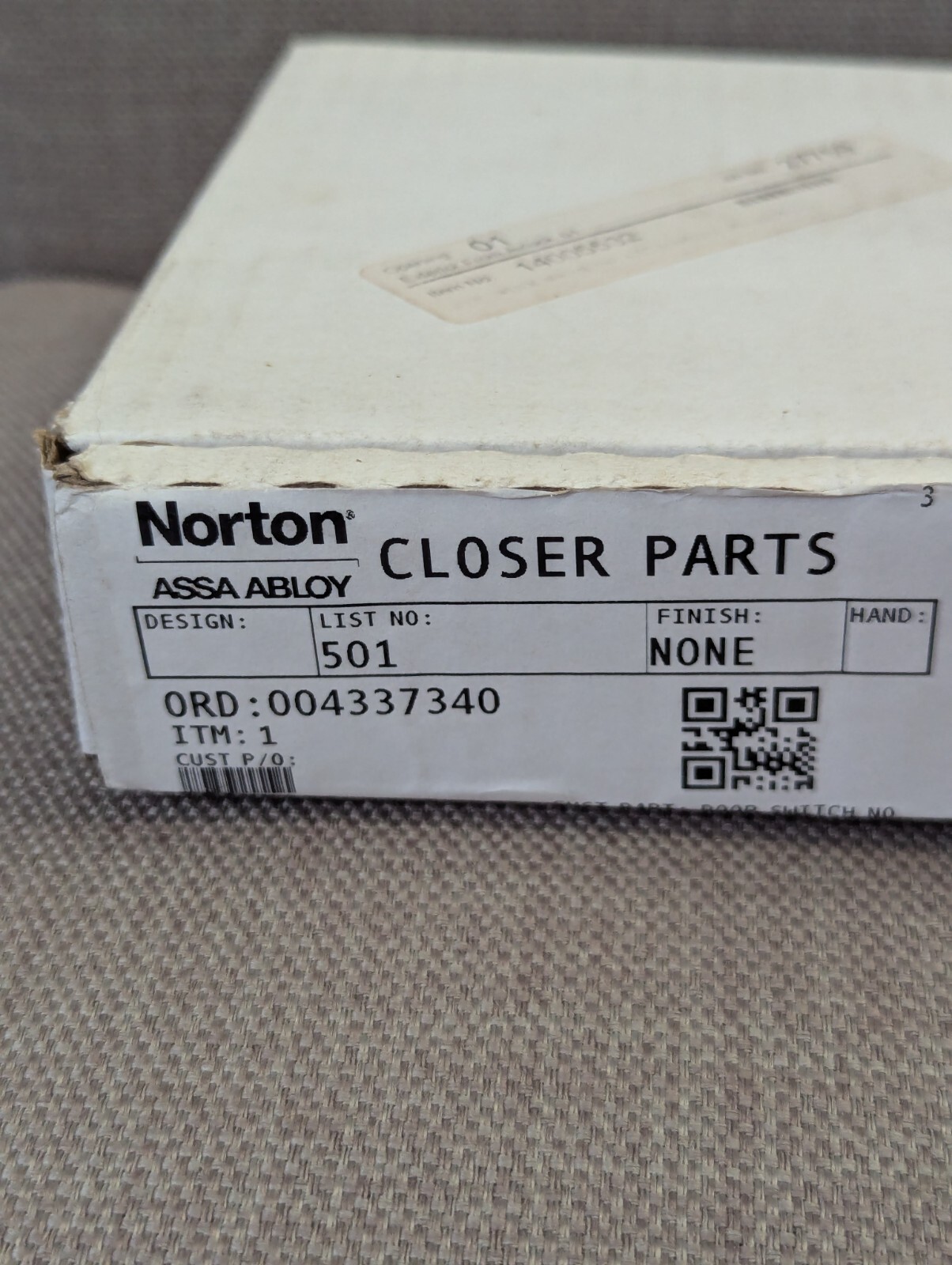 Norton 501 Series Push Button Operator Door Opener Switch