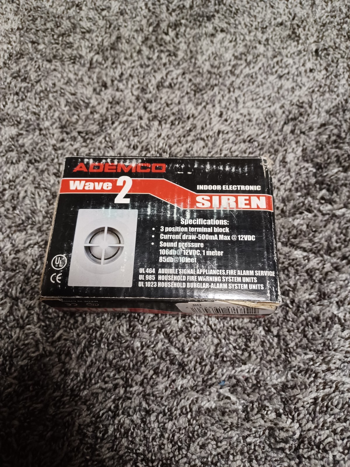 Ademco Siren Wave 2 New – Indoor Electric Siren 106db