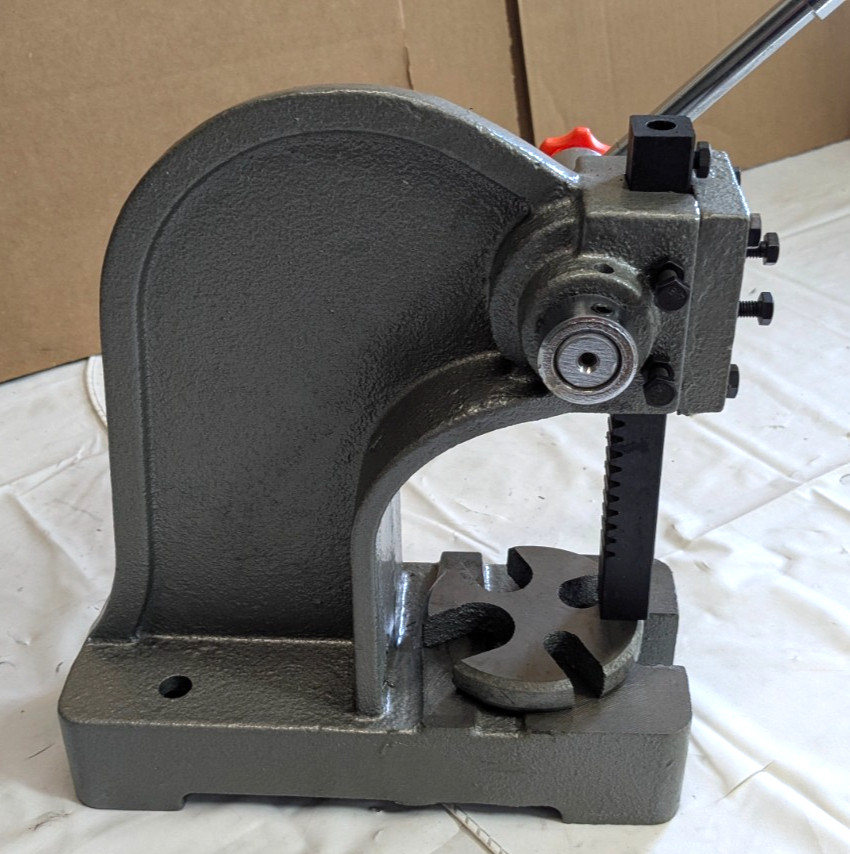 1/2 Ton Arbor Press – No. 0 – 3/4" Ram – 3-1/4" Throat – 7-1/2" S