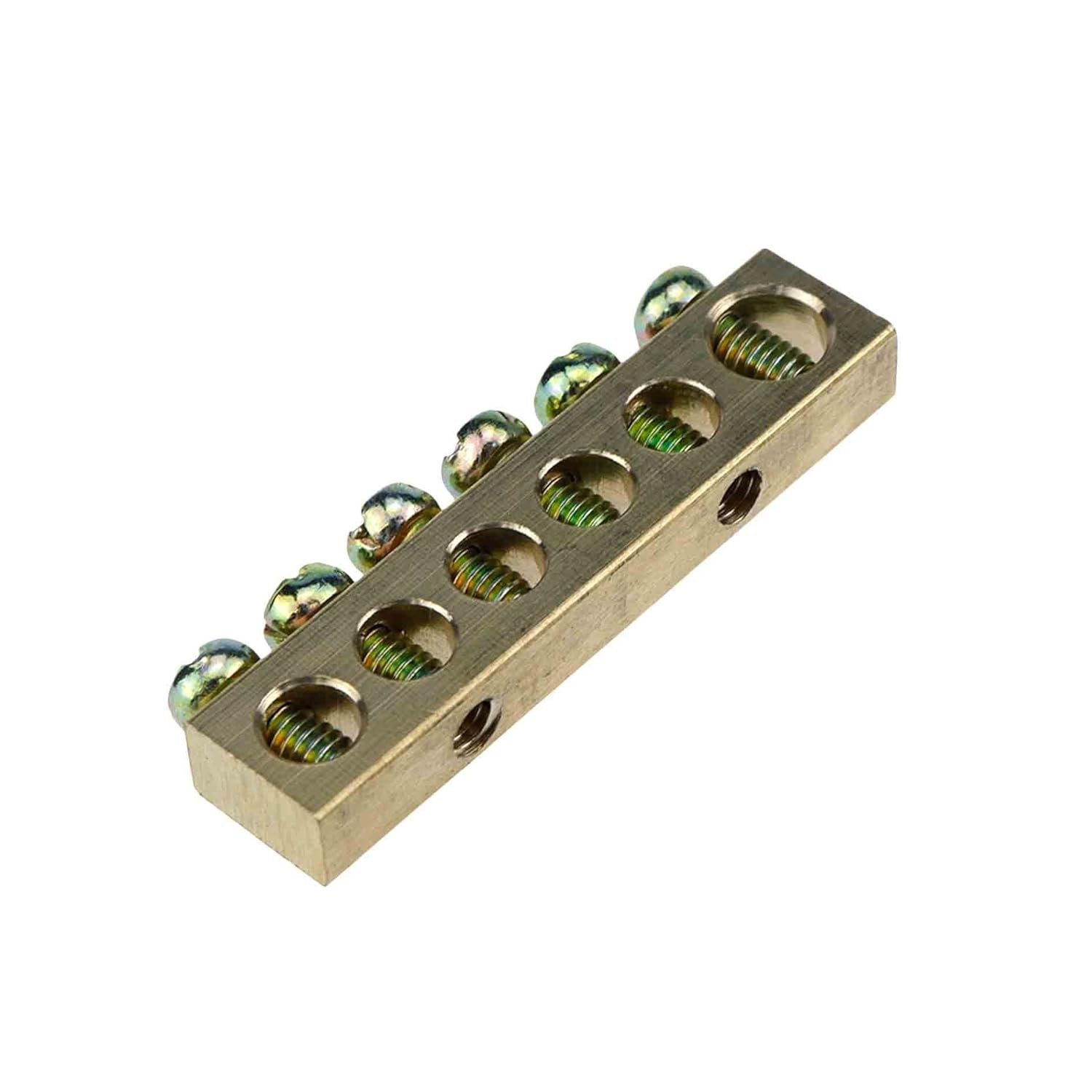 6 Positions Terminal Bus Bar Brass Wire Screw Terminal Ground Bar Terminal Block