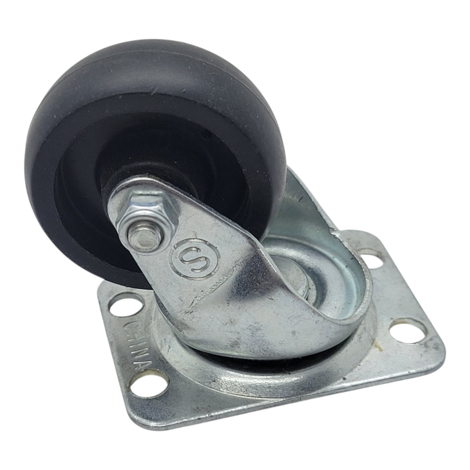 Everbilt 49392 2″ Swivel Plate Caster Polypropylene Wheel Steel Frame