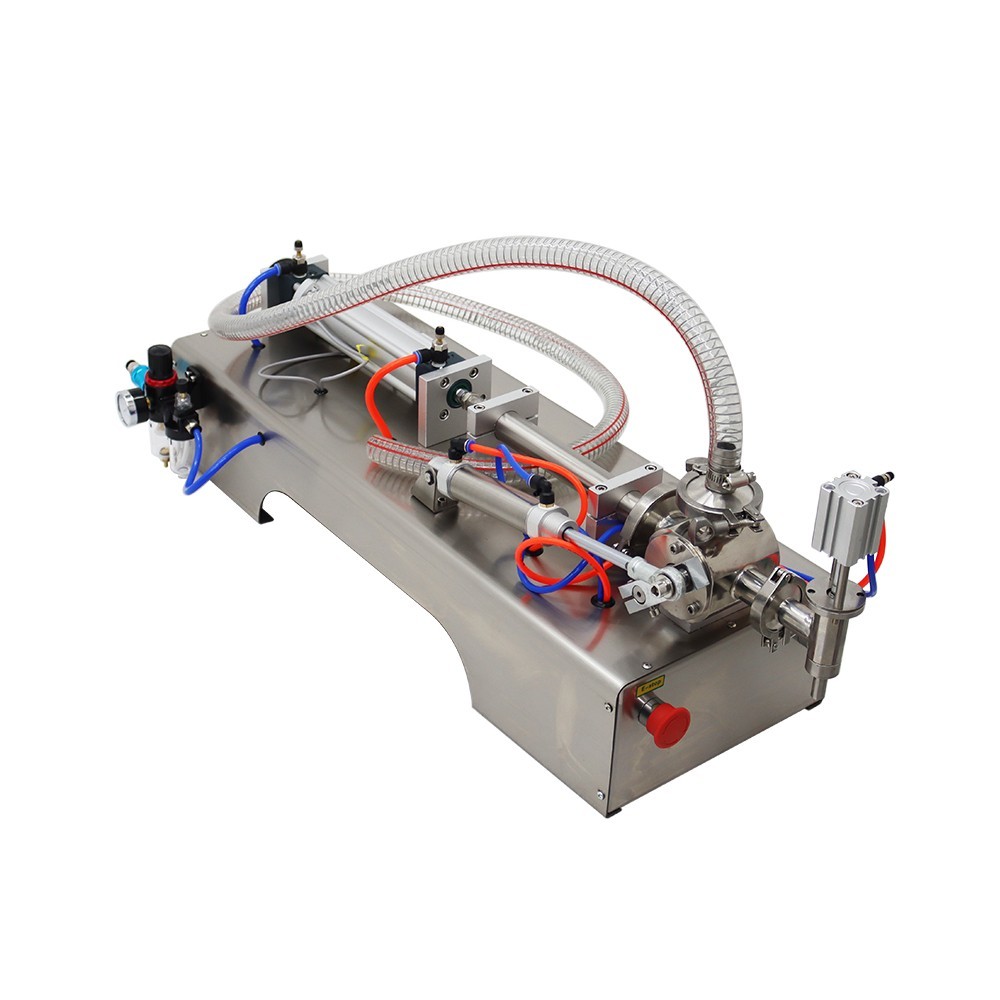 Paste Liquid Filling Machine 10-100ml Single Nozzle Pneumatic Piston Filler 110V