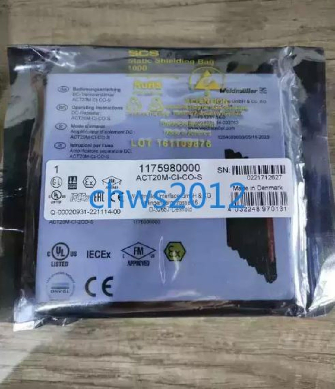 1 PCS Brand NEW Weidmuller insulator ACT20M-CI-CO-S 1175980000 *lh