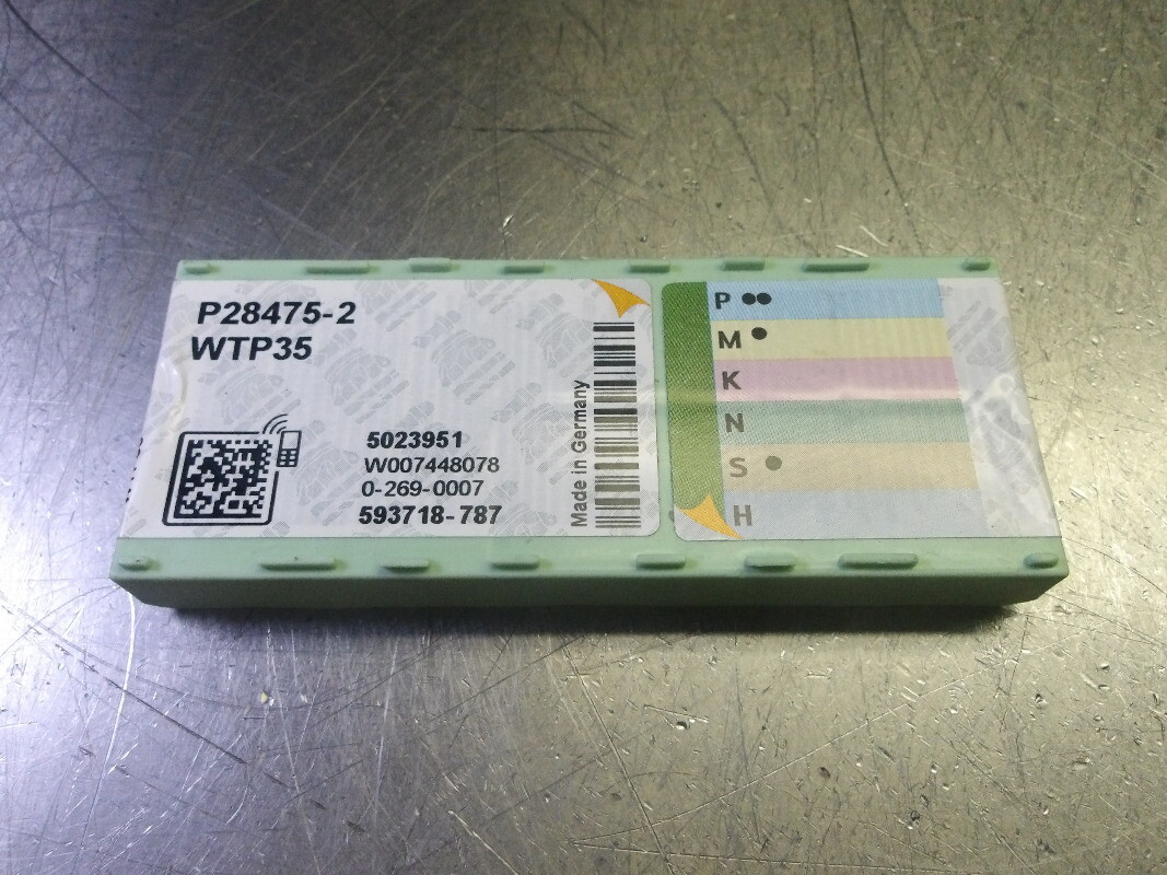 Walter Carbide Milling Inserts QTY10 P28475-2 WTP35 (LOC3641)