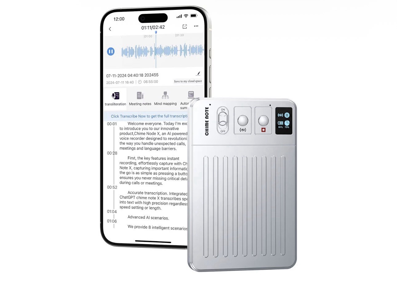 AI Voice Recorder Call Chatgpt, Digital Voice Recorder Support Free Audio