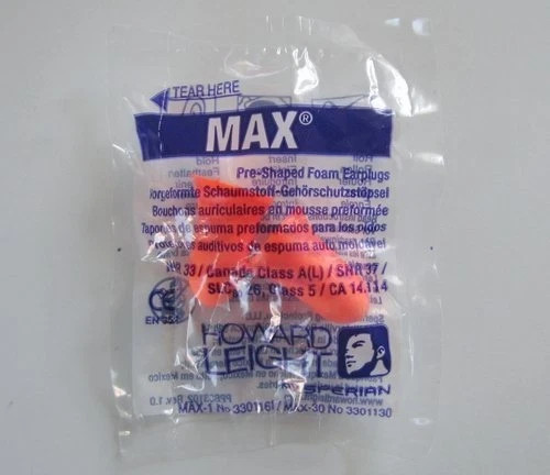 200 MAX-1 Noise Reduction NRR 33 Sleep Aid Shooting Disposable Foam Ear Plugs