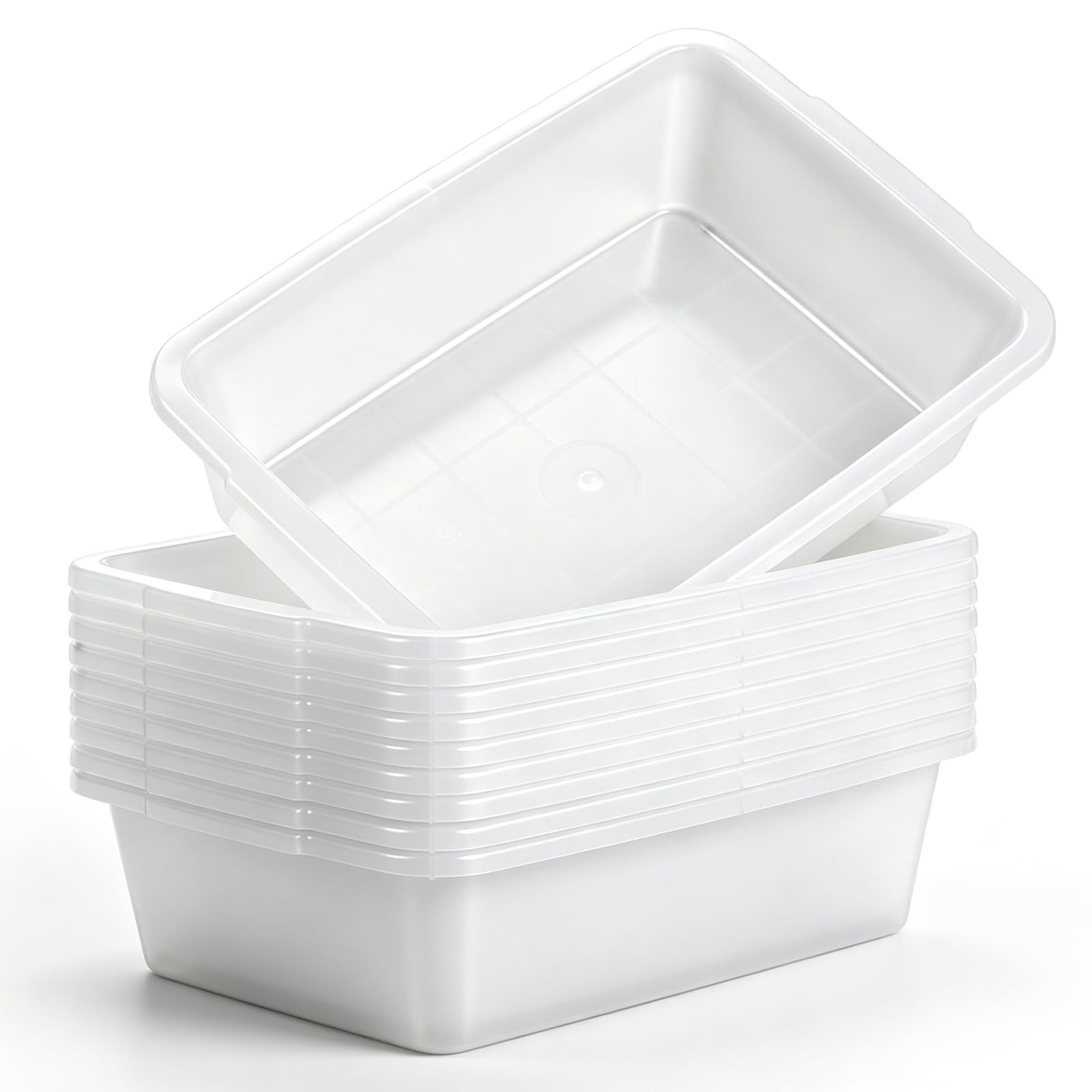 10 PCS MultiPurpose Polypropylene Containment Tray 9.45×6.69×2.56 Inch Lab Tool