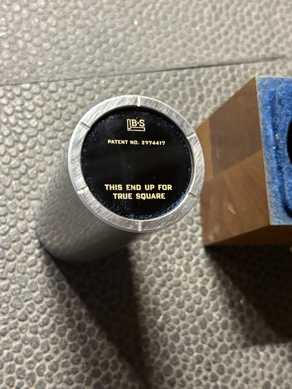 Brown & Sharpe 558 Direct Reading Cylinder Square w/ Orig Wood Case Excellent