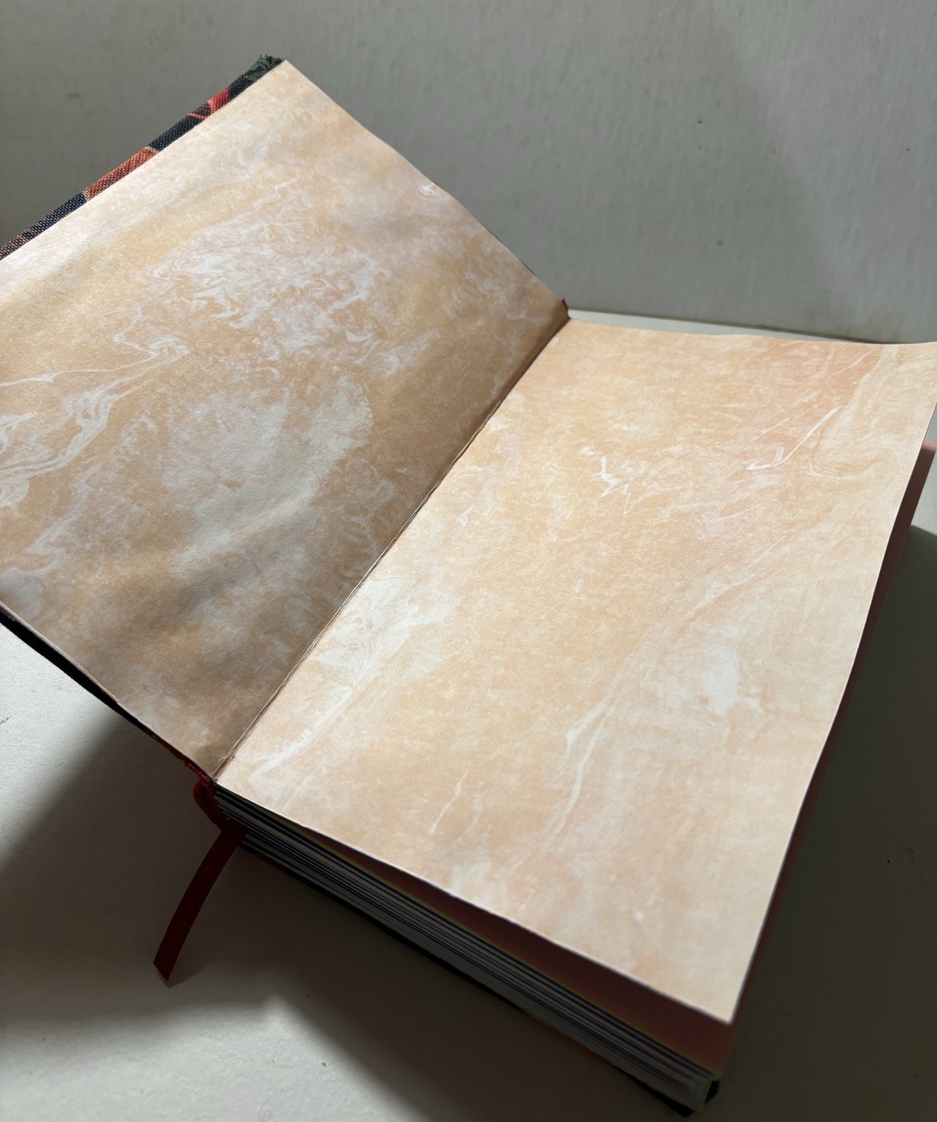 Handmade Mushroom Fabric – Sketchbook Blank Journal Book – 8. 5 in. x 5.8 in.
