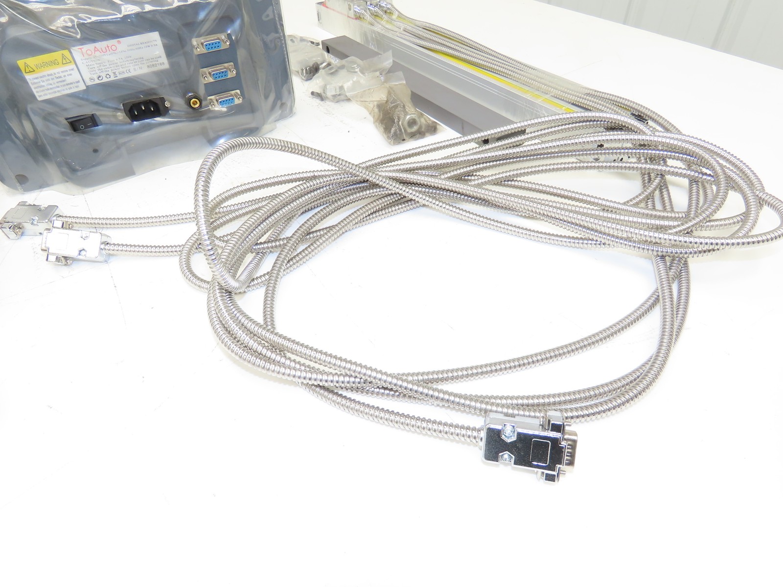 ToAuto DRO-3Axis HMI Controller Panel Push Button W/ Linear Scales Mount & Cord