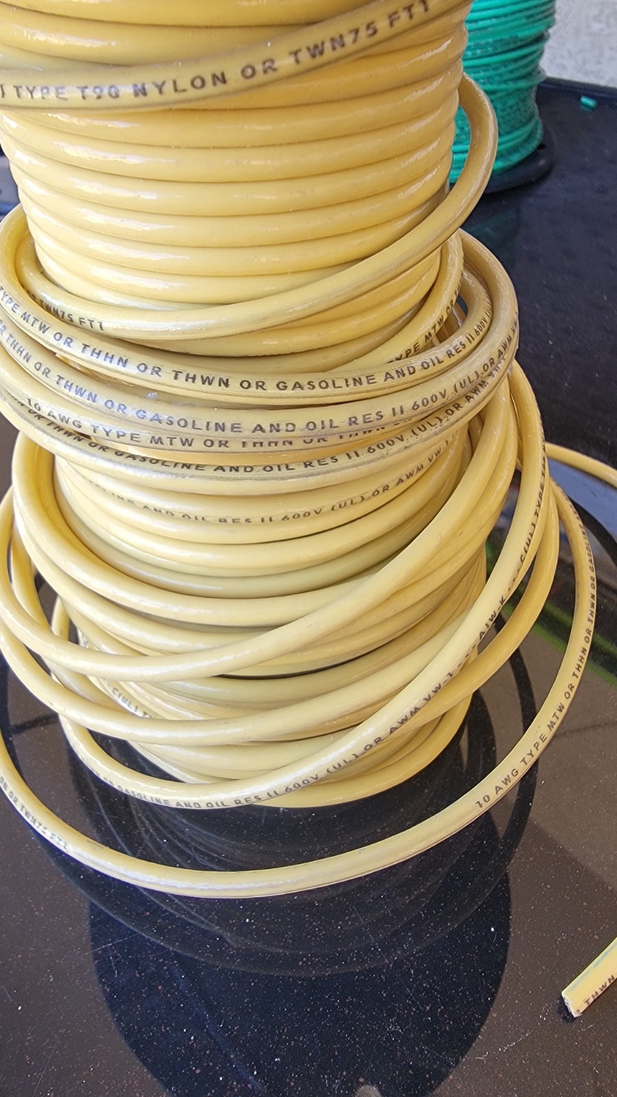 Southwire Partial Roll THNN Brown & Yellow 10 AWG Approx 400′ – 15.2 Lbs TOTAL