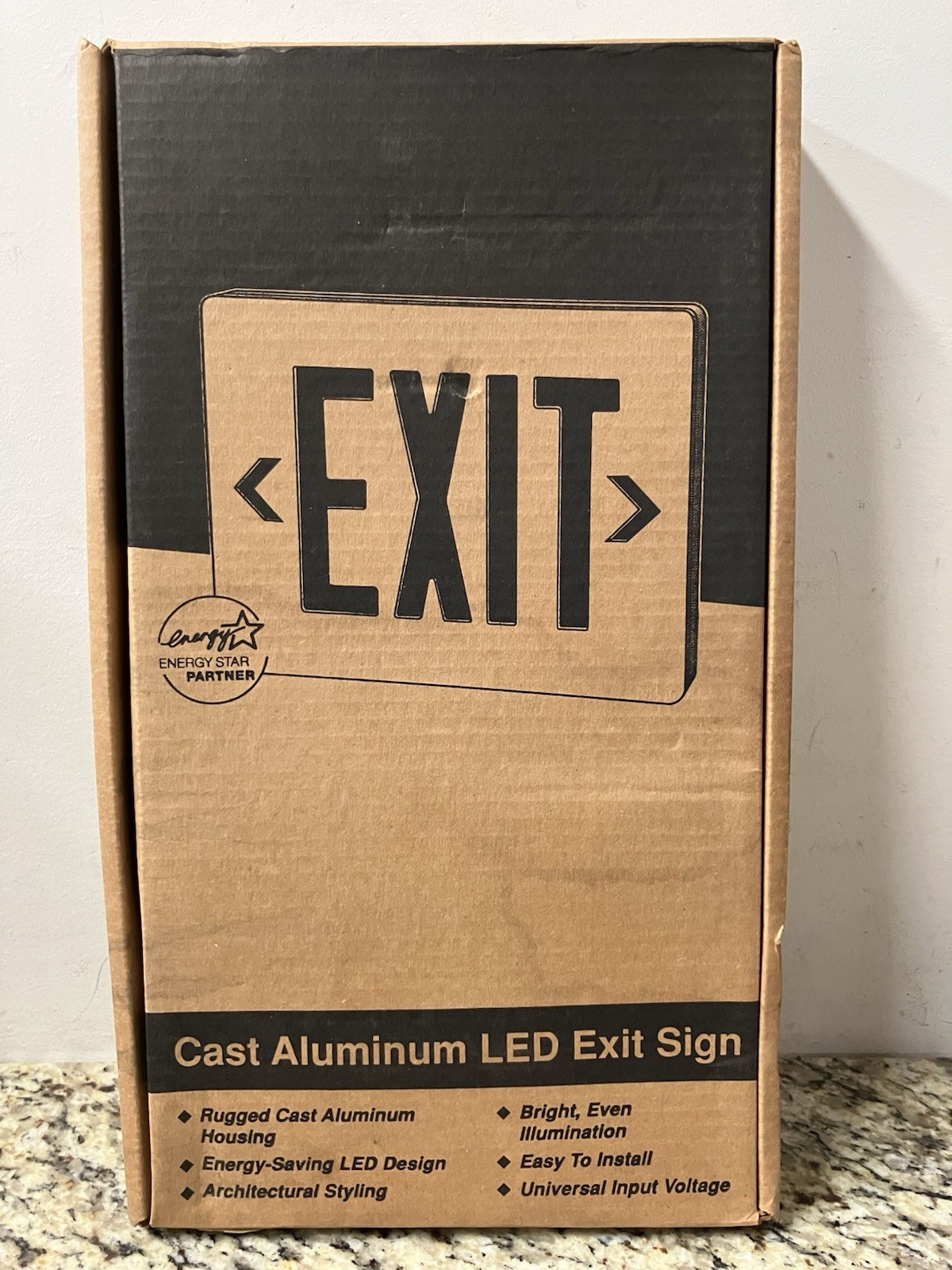 Prescolite GC Series Cast Aluminum LED Exit Sign Factory Sealed-New In Box