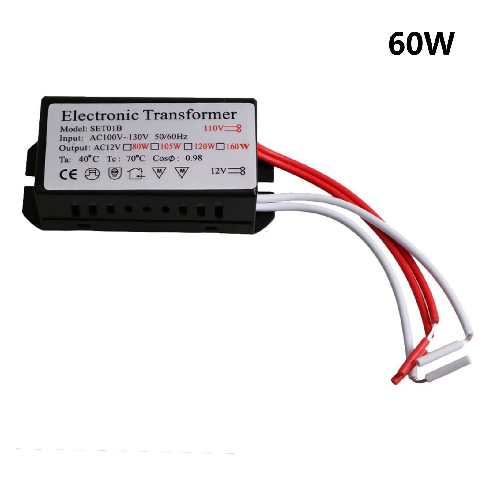 Reliable HalogenXenon Transformer AC110V~130V to AC12V Long lasting Durability