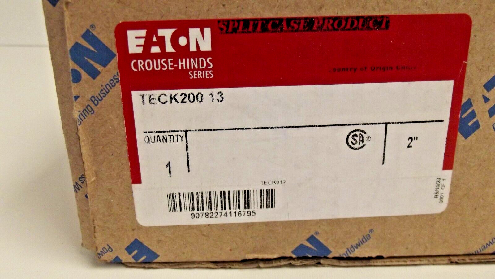 Eaton TECK200 13 Armoured Alum 1.90-219 Inch 2″ NPT 31-4