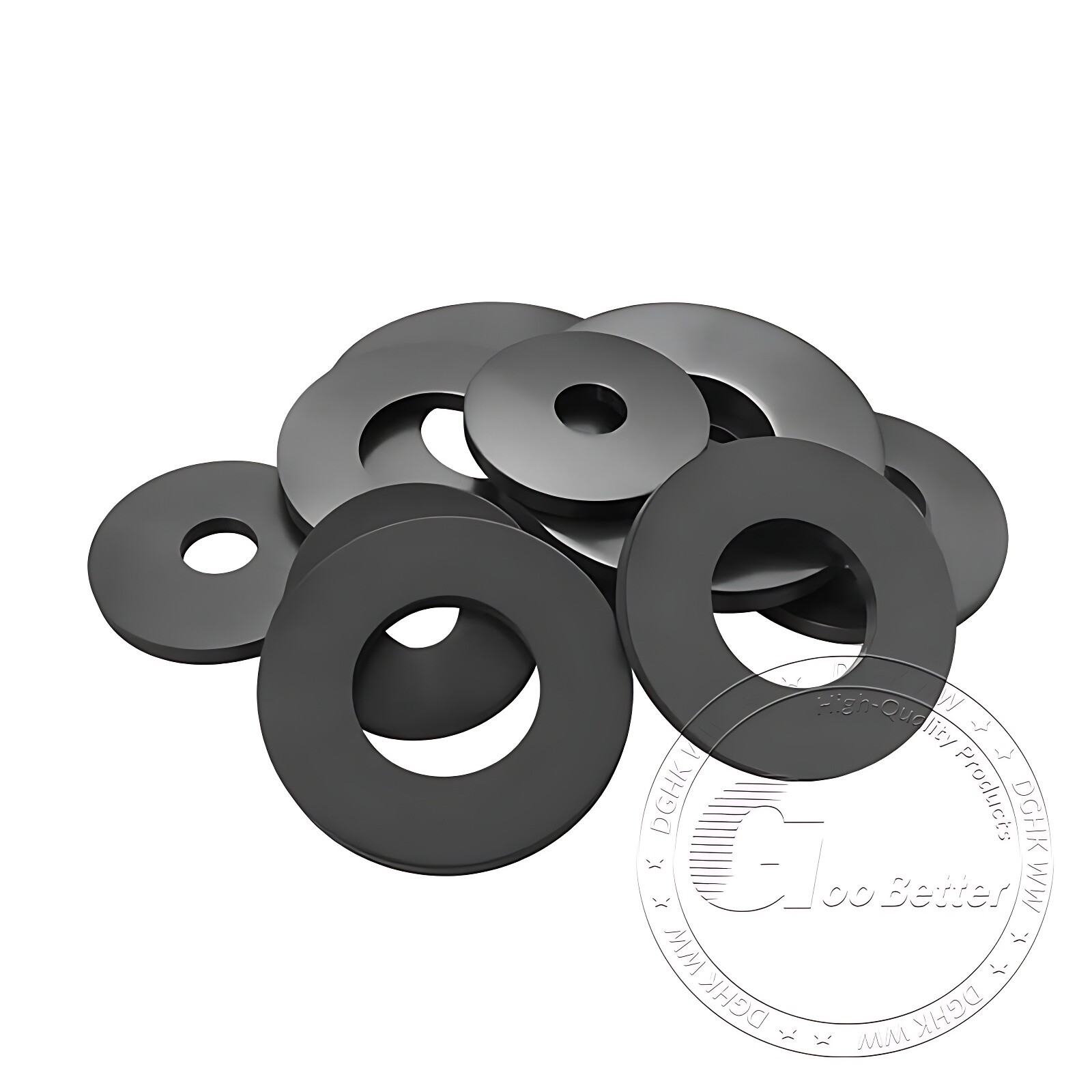 1MM THICK NITRILE NBR BLACK RUBBER WASHER ROUND RING SEAL 4MM TO 16MM OD