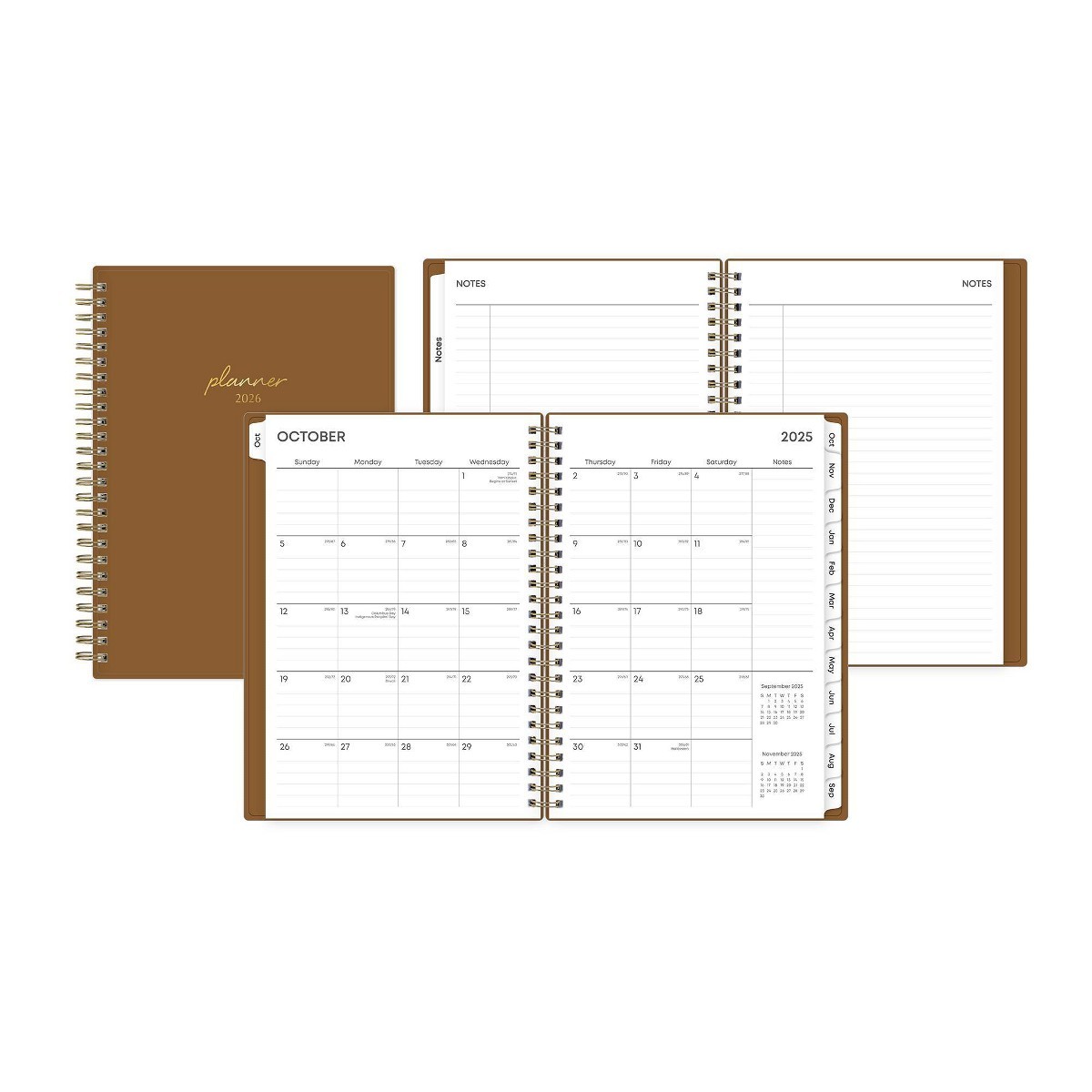 Blue Sky 2026 Weekly/Monthly 15 Months Planner and Notes 5.875″x8.625″