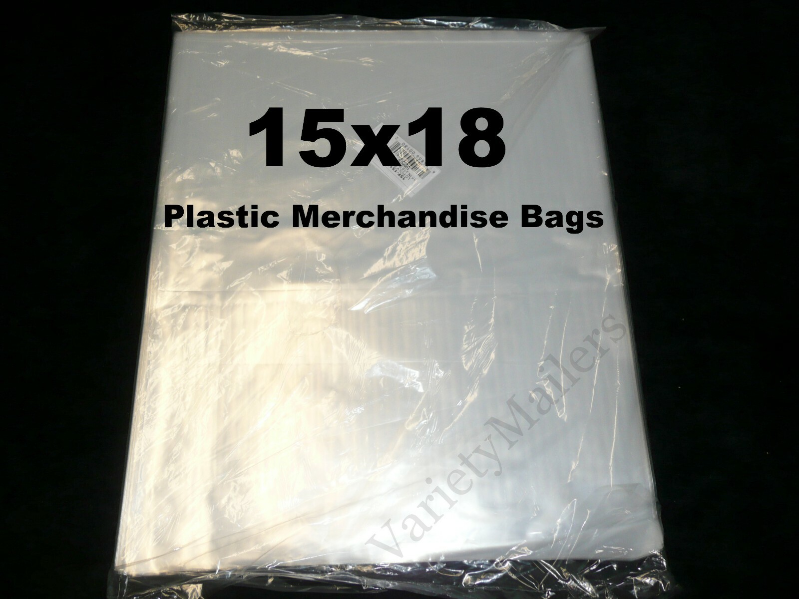 100 Poly Merchandise Bags 15»x 18» Clear 1 Mil Apparel Plastic Bags 15×18