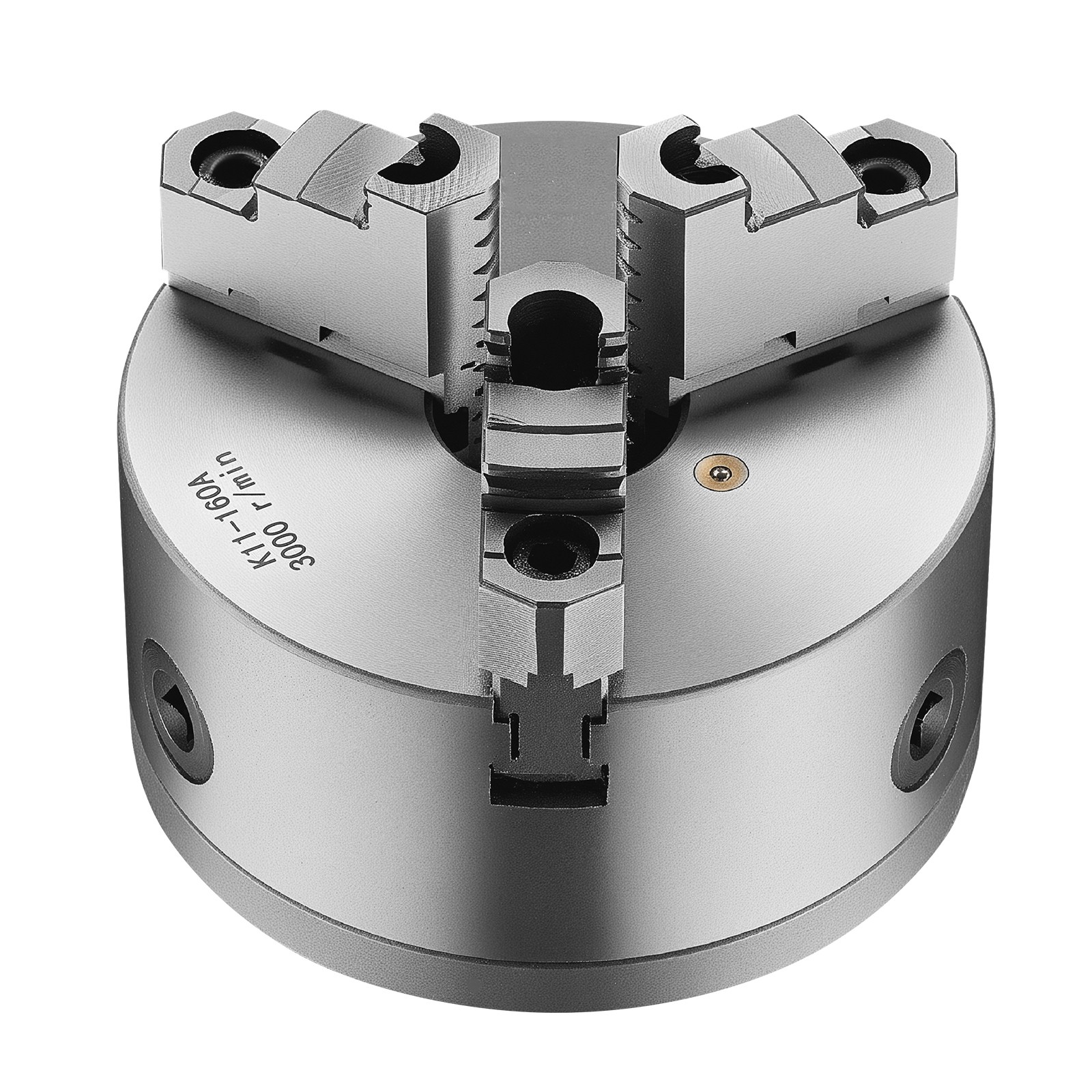6 Inch 3-Jaw Self-Centering Lathe Chuck with 1 1/2 in-8 Threaded Backing Plate