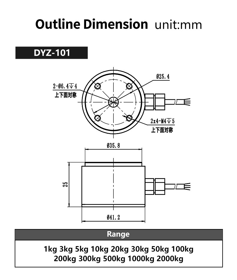 DAYSENSOR 4 Column Load Cell Sensor withl Instrument Indicataor,Accurate Reading