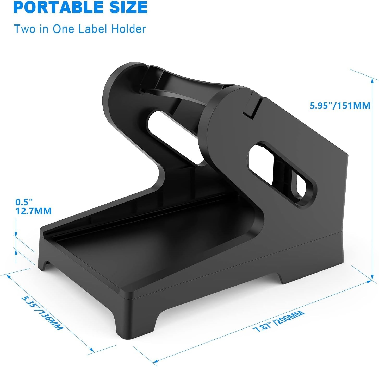 Thermal Label Storage Tray for Desktop Printers, Simple Assembly Required