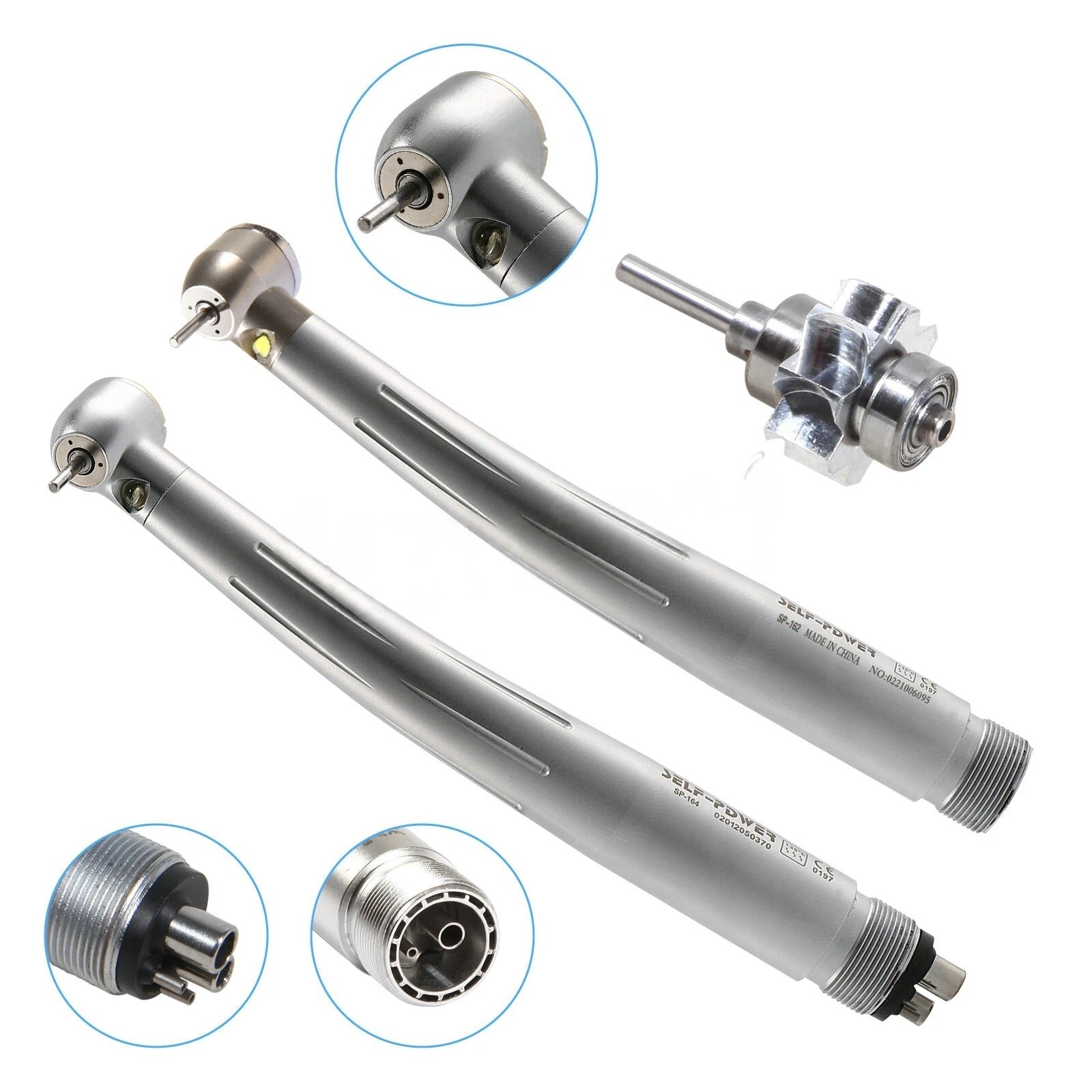 NSK Style Dental Fiber Optic LED E-generator/High Speed Handpiece 2/4Hole CE FDA