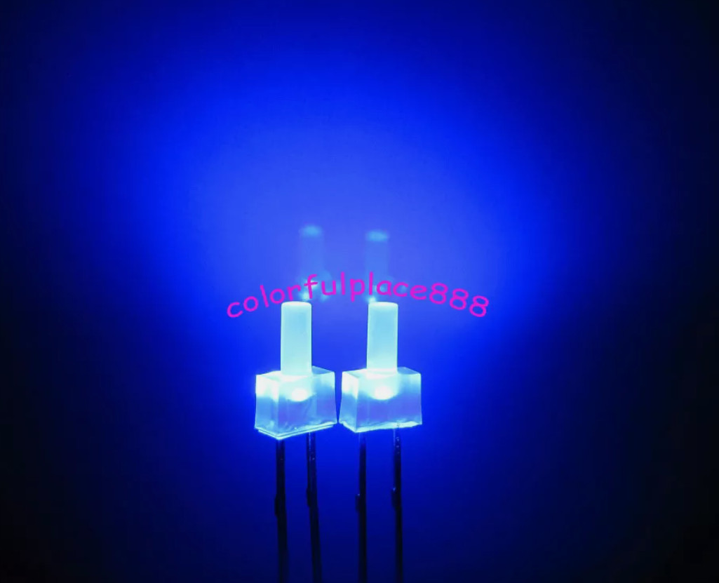 2mm Flat-Top Diffused LED Diodes Colors Red/Yellow/Blue/Green/White/Orange/Warm